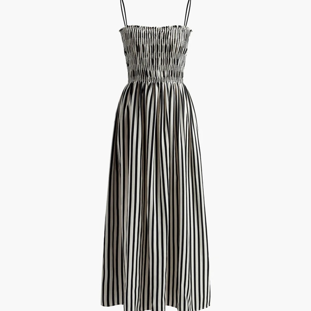 Pinstripe Long Dress